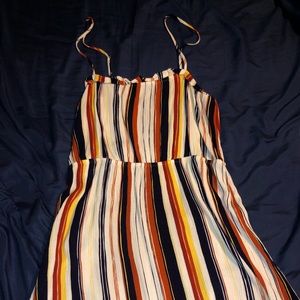 Striped short sundress